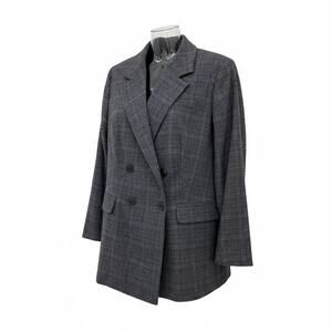 NWOT Madewell The Rosedale Plaid Blazer In Kyle Mini Glen Plaid Sz 16W